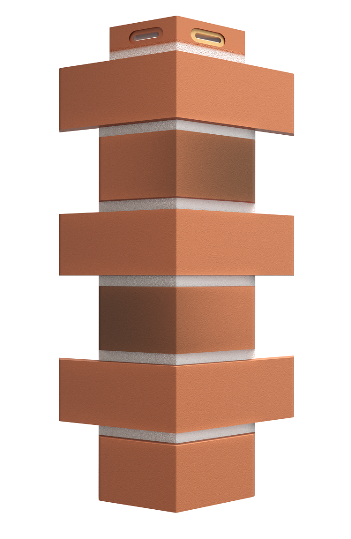 Угол Flemish, Красный жженый