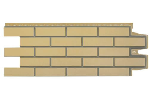 Фасадная панель GL Клинкерный кирпич Design песочный со швом RAL 7006