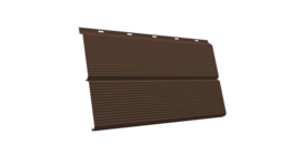 ЭкоБрус 0,345 Gofr GL 0.45 PE с пленкой RAL 8017 шоколад