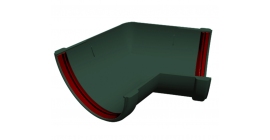 Угол желоба 135 град. Классика 120 ПВХ Grand Line зеленый (RAL 6005)