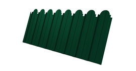 Профнастил С10A фигурный 0,45 Drap TX RAL 6005 зеленый мох