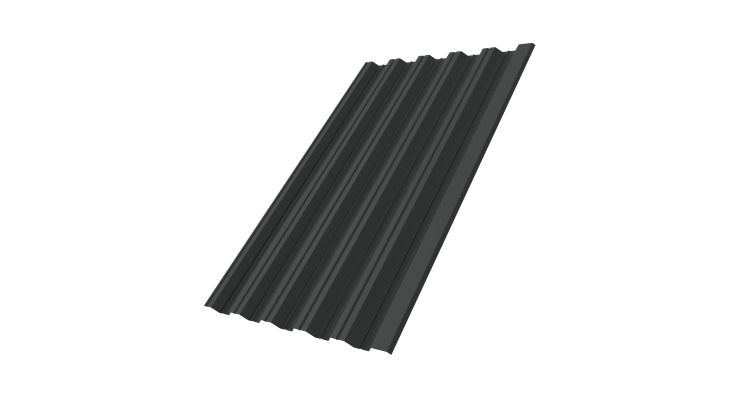 Профнастил HC35R 0.45 PE-Double RAL 7016 антрацитово-серый