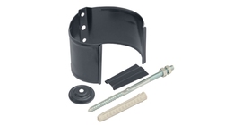 Кронштейн трубы на кирпич 90 мм Мatt RAL 7024 мокрый асфальт