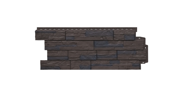 Фасадная панель GL Сланец Design Plus орех