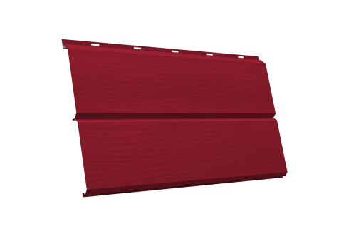 ЭкоБрус 3D 0,345 GL 0.45 PE с пленкой RAL 3003 рубиново-красный