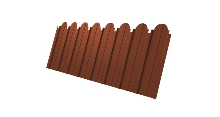 Профнастил C10A фигурный 0.5 Velur X RAL 8004 терракота