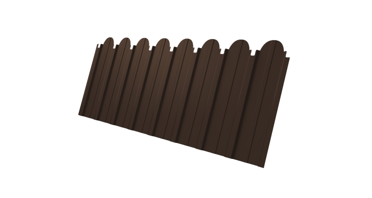 Профнастил C10A фигурный 0.4 PE RAL 8017 шоколад