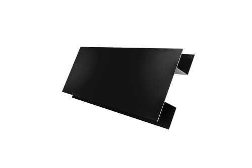 Планка H-образная Блок-хаус new 0,45 Drap TX RAL 9005 черный (2м)