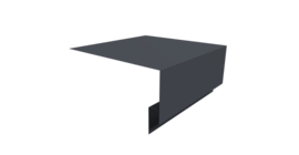 Планка околооконная сложная Блок-хаус new 250х75х27 0,45 Drap TwinColor RAL 7024 мокрый асфальт (2м)