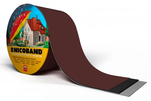 Лента герметизирующая Технониколь Nicoband самоклеящаяся 10мх30см, коричневая