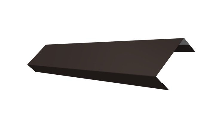 Ламель обратная 50 забора жалюзи Texas 0.5 Velur X с пленкой RR 32 темно-коричневый