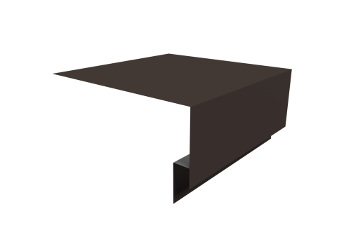 Планка околооконная сложная Экобрус Grand Line 200х75х25 0,45 Drap RR 32 темно-коричневый (3м)