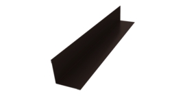 Угол внутренний 50х50 0,5 Satin с пленкой RR 32 темно-коричневый (3м)