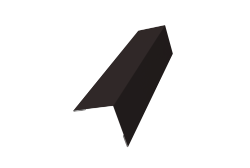 Угол внешний 50х50 0,5 Satin с пленкой RAL 9005 черный (2м)