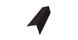 Угол внешний 50х50 0,5 Satin с пленкой RAL 9005 черный (3м)