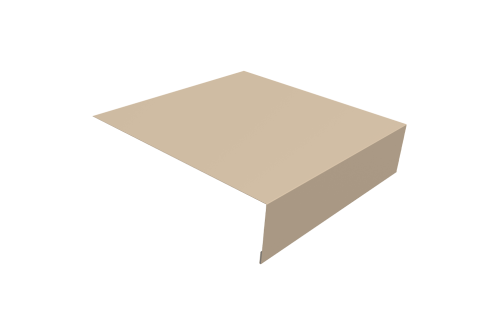 Планка околооконная простая 200х50 0,45 Drap TX RAL 1015 светлая слоновая кость (3м)