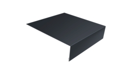 Планка лобовая/околооконная простая 190х50 0,5 Drap RAL 7024 мокрый асфальт (3м)