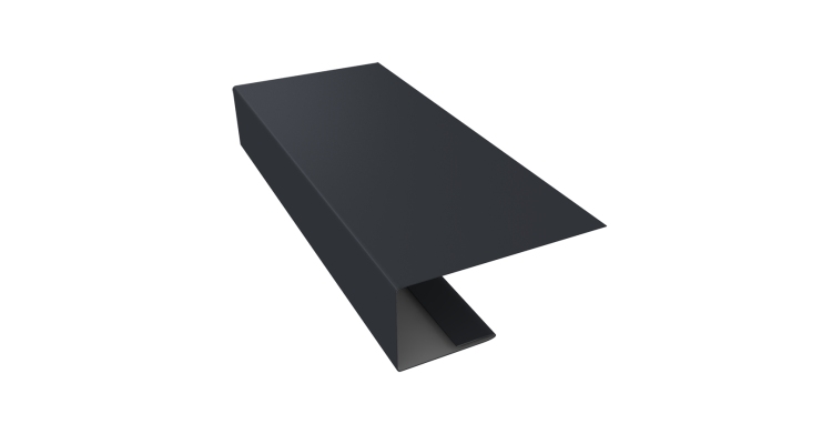 J-Профиль 18мм 0,45 Drap RAL 7024 мокрый асфальт (3м)