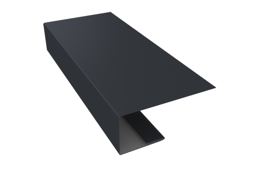 J-Профиль 18мм 0,45 Drap TX RAL 7024 мокрый асфальт (3м)