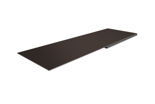 Планка финишная 48х25 0,5 Drap TX RR 32 темно-коричневый (2м)