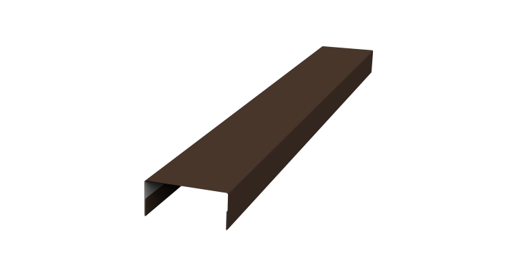 Крышка 30х15 жалюзи Texas 0,45 Drap TX RAL 8017 шоколад (2м)