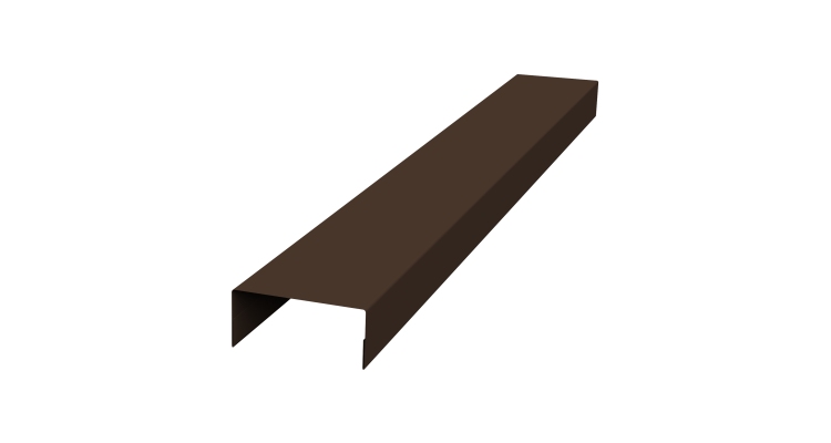 Крышка 30х20 жалюзи Texas 0,45 Drap TwinColor RAL 8017 шоколад (2м)