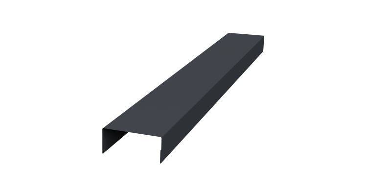 Крышка 45х20 жалюзи Texas 0,45 Drap TX RAL 7024 мокрый асфальт (2м)