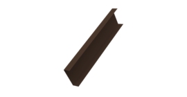 Декоративная накладка на столб универсальная 60х60 для забора жалюзи 0,45 Drap-double TX RAL 8017 шоколад (2,5м)