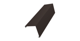 Декоративная накладка на столб универсальная угловая 80х80 для забора жалюзи 0,45 Drap TX RR 32 темно-коричневый (3м)