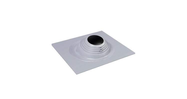 Проходной элемент MF CN угловой №6 (150-300мм) +240 силиконовый (металлический окрашенный фланец) серый