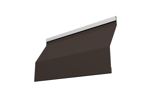 Ламель забора жалюзи Milan Slim 0,5 PurPro Matt 275 RR 32 темно-коричневый