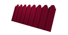 Профнастил С10A фигурный 0,45 PE RAL 3003 рубиново-красный