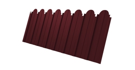 Профнастил С10A фигурный 0,45 PE RAL 3005 красное вино