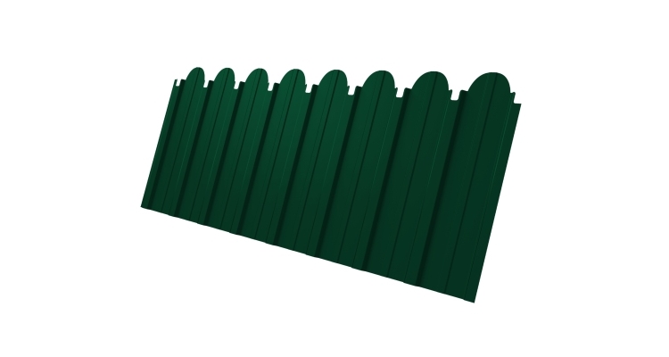 Профнастил С10A фигурный 0,5 Satin RAL 6005 зеленый мох